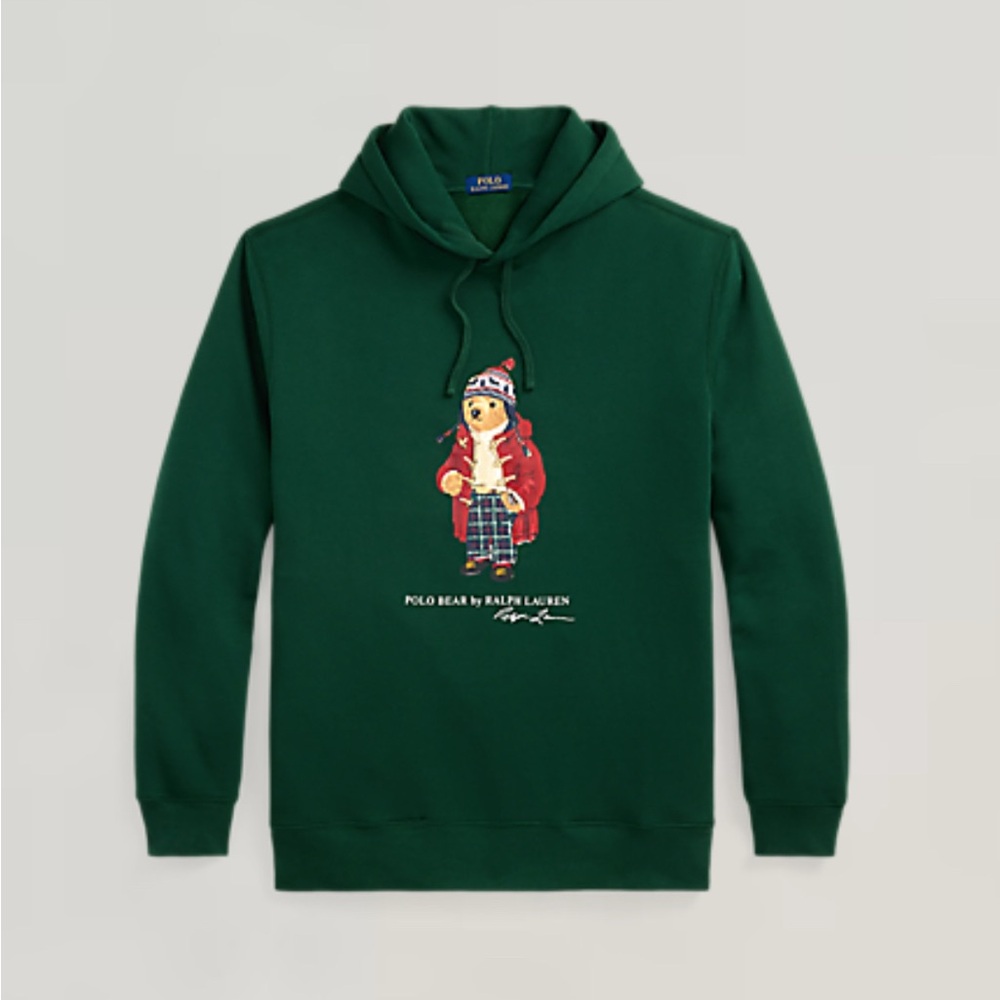 Polo Ralph Lauren Toggle Jacket Holiday Bear Hoodie Big & Tall
